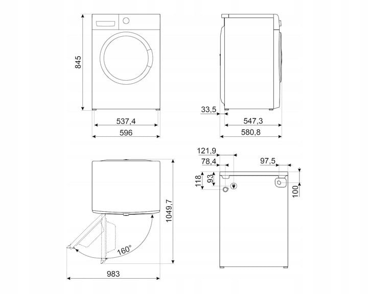 Pralka NovaCare 10 kg 15 programów Smeg WNP04SEAIN