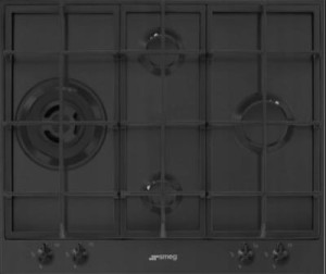 Płyta gazowa 60cm 4 palniki żeliwne ruszty Smeg PX364LMB
