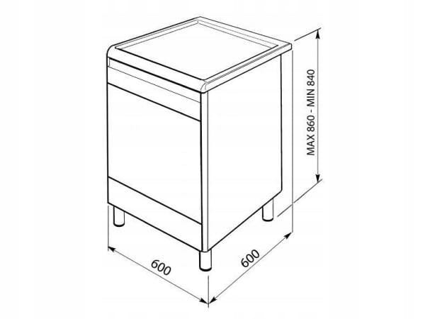 Kuchnia wolnostojąca Smeg CO68GMA8