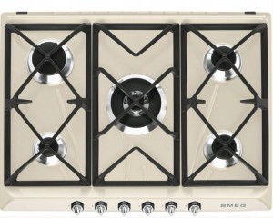 Płyta gazowa 68,5cm 5 palników żeliwne ruszty Smeg SR975PGH
