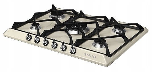 Płyta gazowa 68,5cm 5 palników żeliwne ruszty Smeg SR975PGH