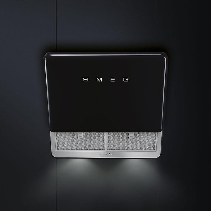 Smeg Okap kuchenny, 50s, czarny KFAB75BL