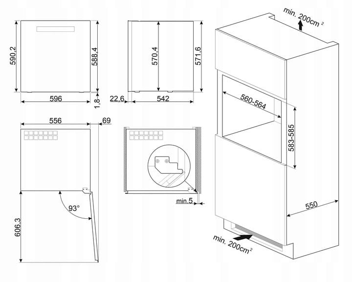 Chłodziarka do wina Smeg CVI129B3