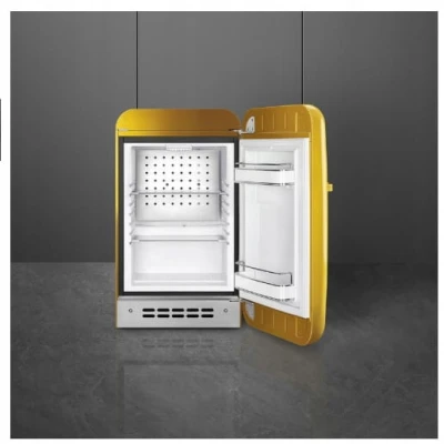 LODÓWKA CHŁODZIARKA WOLNOSTOJĄCA JEDNODRZWIOWA RETRO SMEG FAB5RDGO5 ZŁOTA