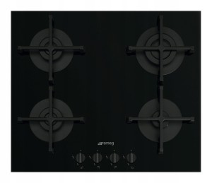 SMEG PŁYTA GAZOWA CZARNA PV264B SELEZIONE