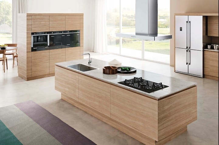 Bateria kuchenna stojąca Smeg 8017709173623srebrny