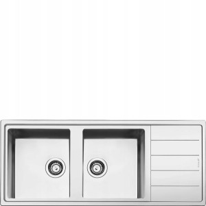 Zlewozmywak Smeg LDR116-2 stal Inox MIRA