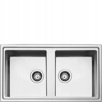 Zlewozmywak Smeg LDR862-2 stal Inox