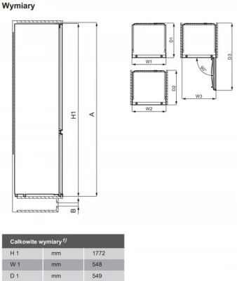 Lodówka do zabudowy jednodrzwiowa Smeg S8L1743E