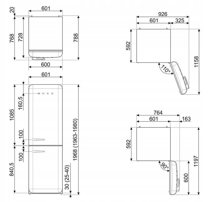 Lodówka SMEG FAB32RBE5