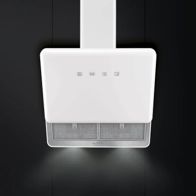 Okap przyścienny Smeg KFAB75WH BIAŁY 75 CM LED