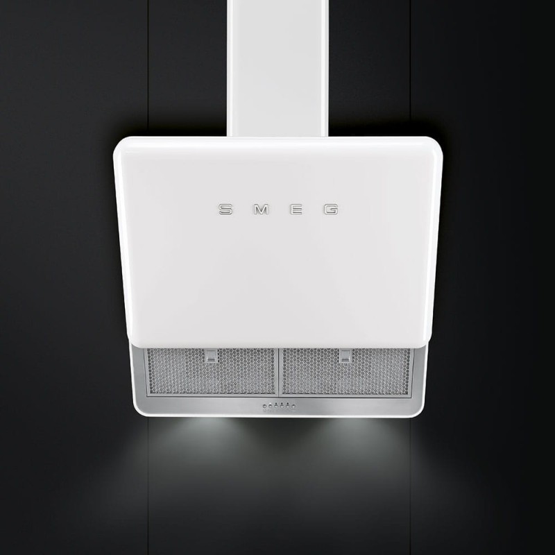 Okap przyścienny Smeg KFAB75WH BIAŁY 75 CM LED