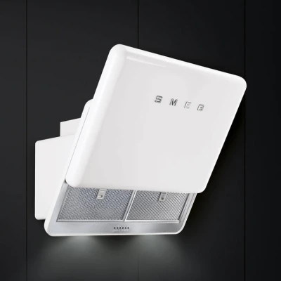 Okap przyścienny Smeg KFAB75WH BIAŁY 75 CM LED