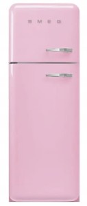 LODÓWKA WOLNOSTOJĄCA 60CM DWUDRZWIOWA RETRO SMEG FAB30LPK5 RÓŻOWA