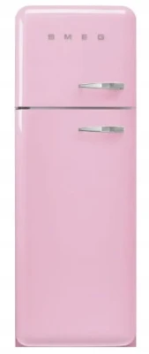 LODÓWKA WOLNOSTOJĄCA 60CM DWUDRZWIOWA RETRO SMEG FAB30LPK5 RÓŻOWA