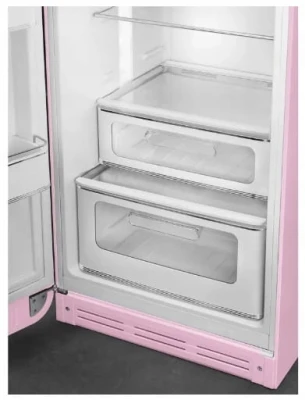 LODÓWKA WOLNOSTOJĄCA 60CM DWUDRZWIOWA RETRO SMEG FAB30LPK5 RÓŻOWA