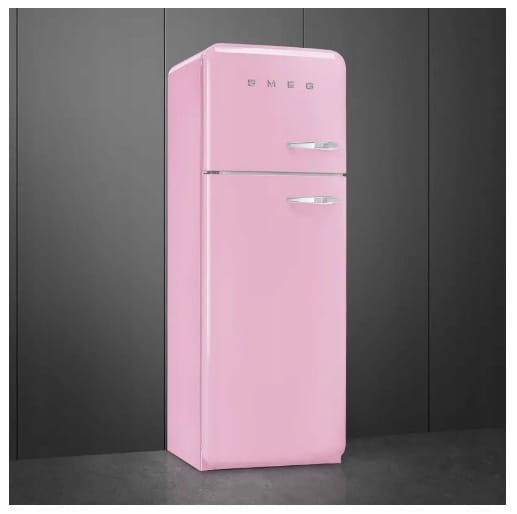 LODÓWKA WOLNOSTOJĄCA 60CM DWUDRZWIOWA RETRO SMEG FAB30LPK5 RÓŻOWA