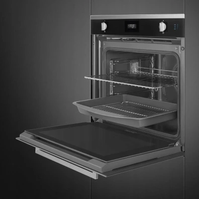PIEKARNIK Z FUNKCJĄ PARY SMEG SOP6401S2N CZARNY