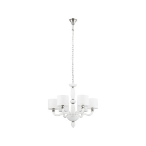 Lampa sufitowa Żyrandol 6x40W Biała NOWODVORSKI