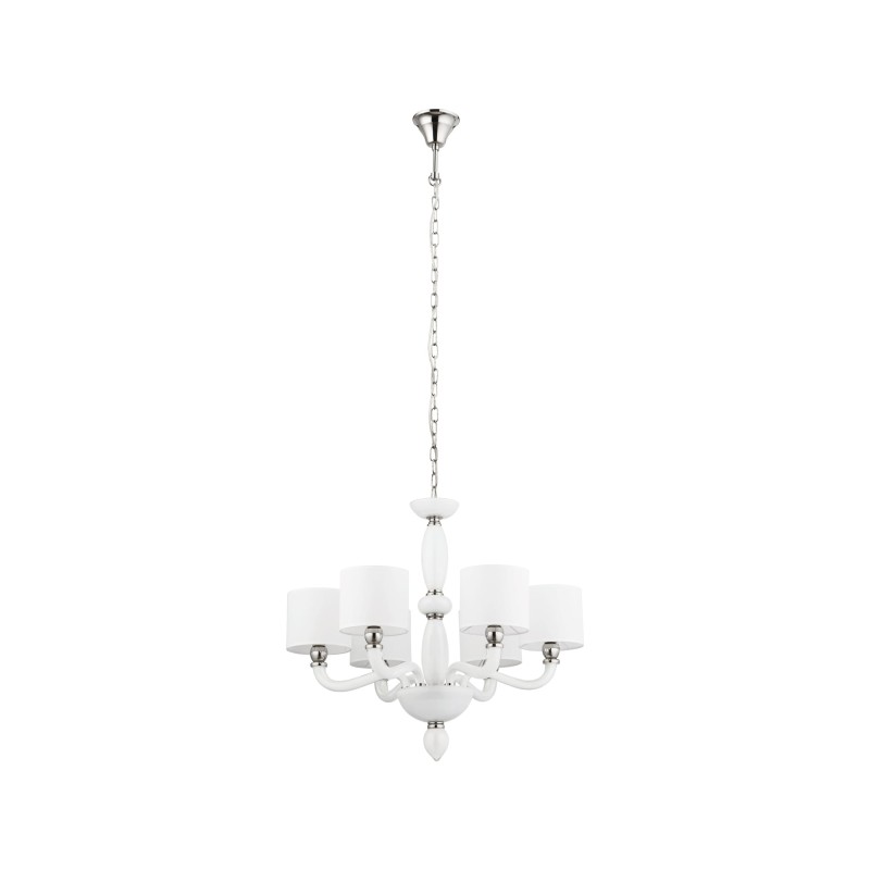 Żyrandol Lampa wisząca NEWPORT 6x40W E14 Biały Nowodvorski