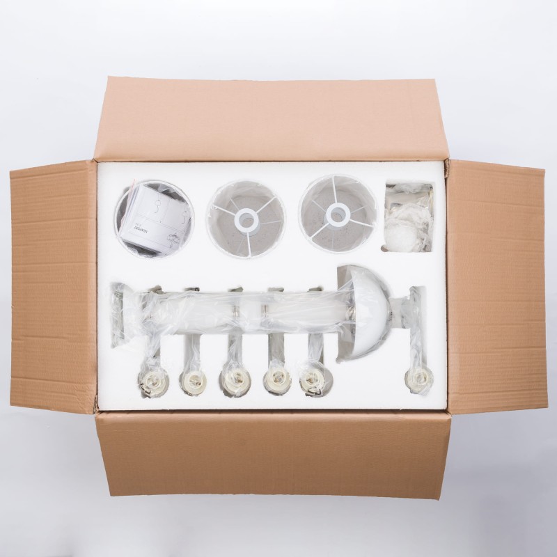Żyrandol Lampa wisząca NEWPORT 6x40W E14 Biały Nowodvorski