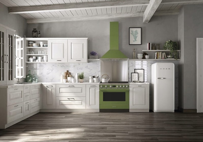 KUCHNIA WOLNOSTOJĄCA Z PŁYTĄ INDUKCYJNĄ SMEG CPF9IPOG 90x60CM ZIELONY