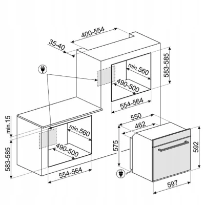 Piekarnik do zabudowy Smeg SF6400TVX