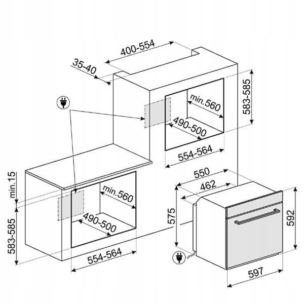 Piekarnik do zabudowy Smeg SF6400TVX