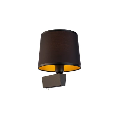 Lampa ścienna Kinkiet CHILLIN 40W E27 Czarno-Złoty Nowodvorski