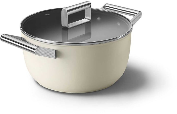 Garnek 24cm podstawa 17cm stal nierdzewna Smeg CKFC2411CRM