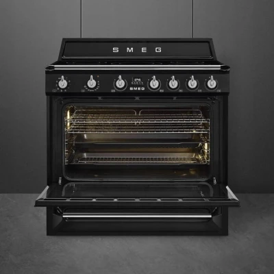 Kuchnia indukcyjna 90cm 9 funkcji pieczenia Smeg TR90IBL2