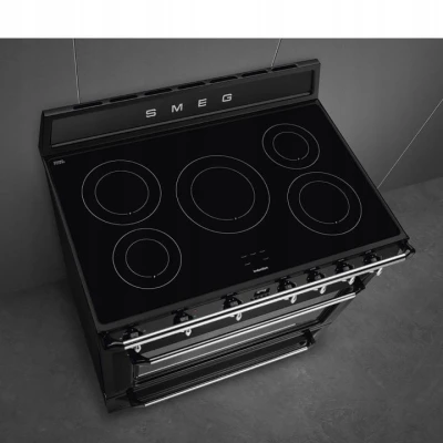 Kuchnia indukcyjna 90cm 9 funkcji pieczenia Smeg TR90IBL2