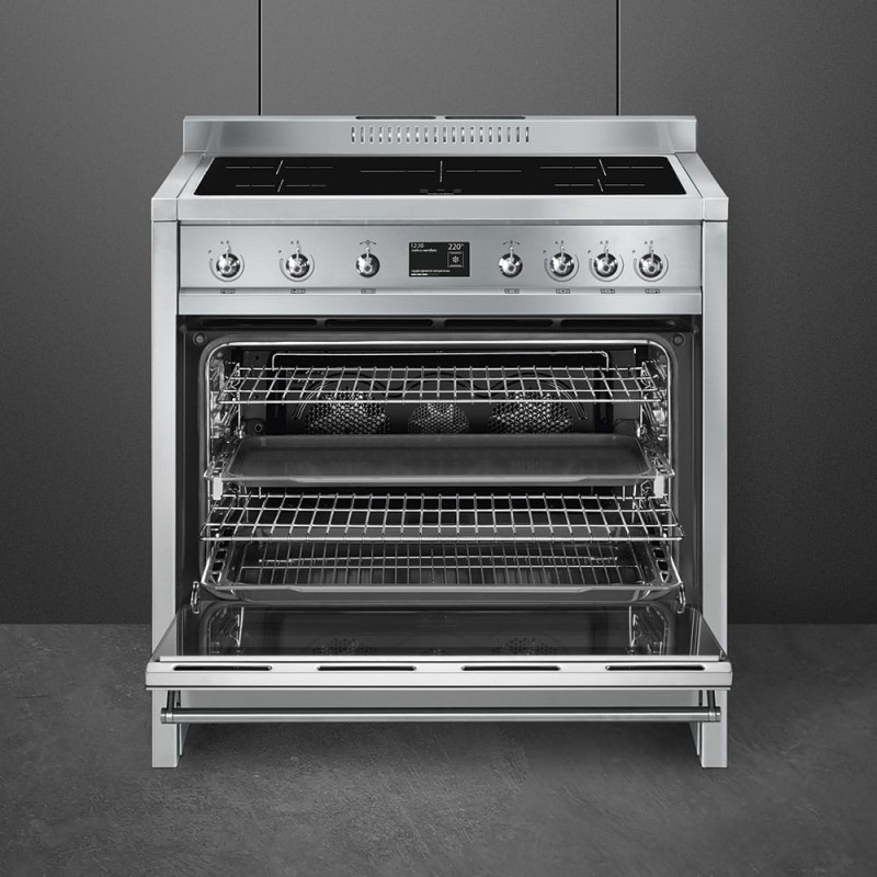 Kuchnia wolnostojąca z płytą indukcyjną 90cm Smeg A1PYID-9