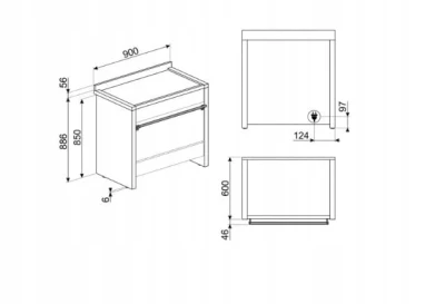Kuchnia wolnostojąca z płytą indukcyjną 90cm Smeg A1PYID-9