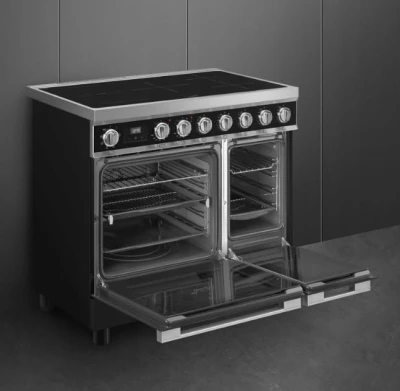 Kuchnia wolnostojąca z płytą indukcyjną 90cm Smeg CPF92IMBL