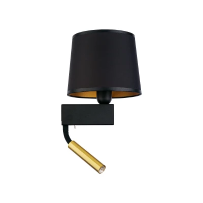Lampa ścienna Kinkiet CHILLIN 40W LED Czarno-Złoty Nowodvorski