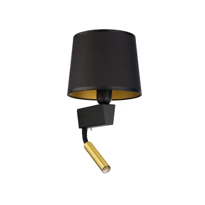 Lampa ścienna Kinkiet CHILLIN 40W LED Czarno-Złoty Nowodvorski