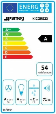 Okap do zabudowy 52cm 680m³/h 3 prędkości Auto-Vent LED Smeg KICGR52X