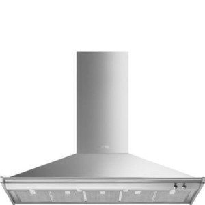 Okap przyścienny 150cm 787 m³/h 3 prędkości LED Smeg KD150HXE