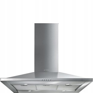 Okap wyspowy 90cm 578 m³/h 3 prędkości LED Smeg KI90CE
