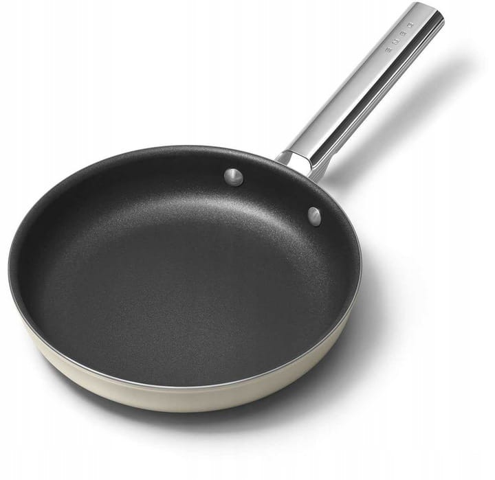 Patelnia 24cm indukcja stal nierdzewna PTFE Smeg CKFF2401CRM