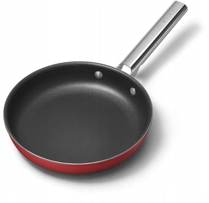 Patelnia 24cm indukcja stal nierdzewna PTFE Smeg CKFF2401RDM