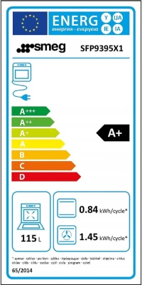 Piekarnik elektryczny 90cm TFT 50 programów A+ Smeg SFP9395X1