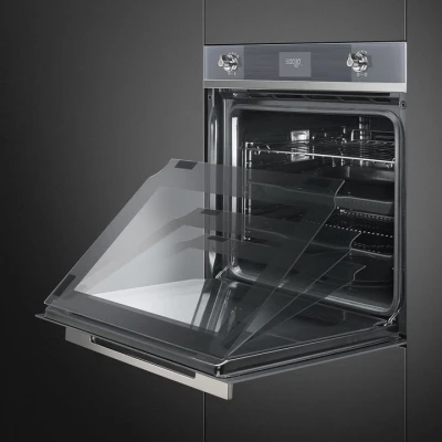 Piekarnik elektryczny z czyszczeniem pirolitycznym 60cm Smeg SFP6101TVS1
