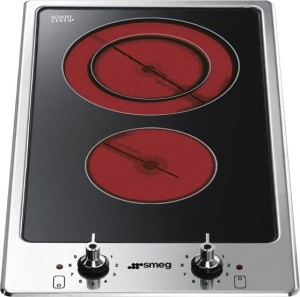 Płyta ceramiczna 31cm 2 strefy sterowanie pokrętłami Smeg PGF32C
