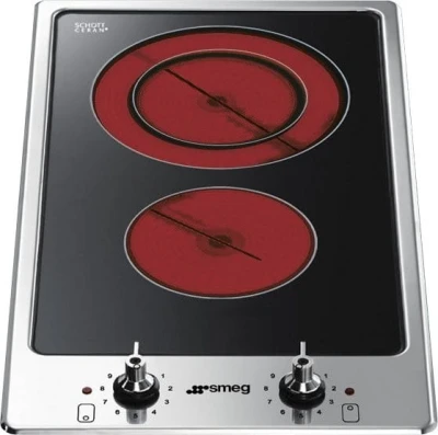 Płyta ceramiczna 31cm 2 strefy sterowanie pokrętłami Smeg PGF32C