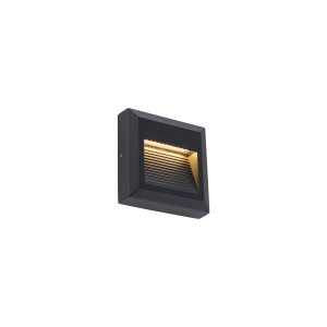 Lampa ścienna Natynkowa 3W Czarna NOWODVORSKI