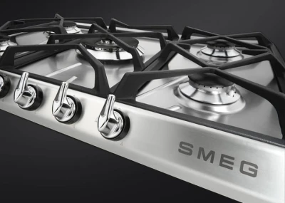 Płyta gazowa 68,5cm 5 palników żeliwne ruszty Smeg SR975XGH
