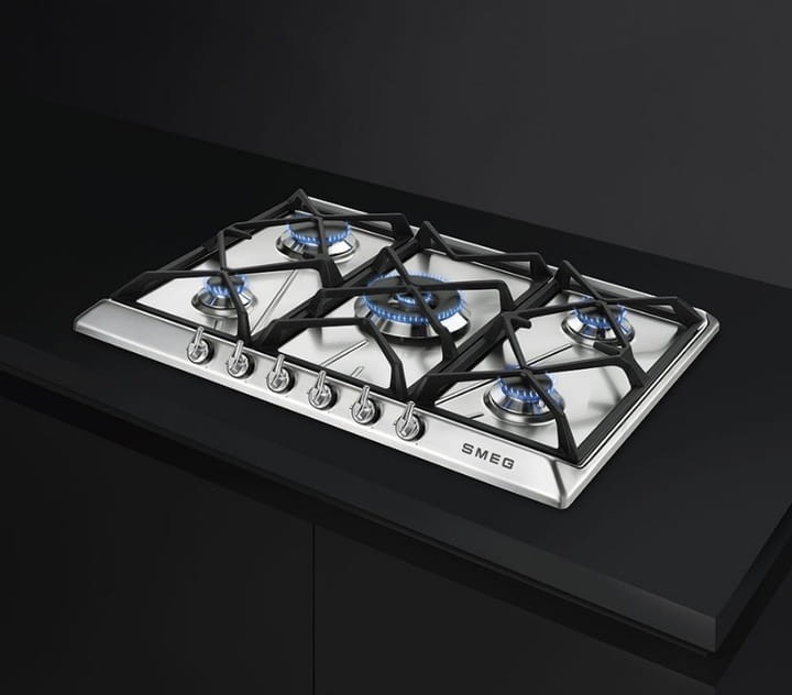 Płyta gazowa 68,5cm 5 palników żeliwne ruszty Smeg SR975XGH