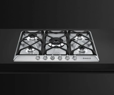 Płyta gazowa 68,5cm 5 palników żeliwne ruszty Smeg SR975XGH